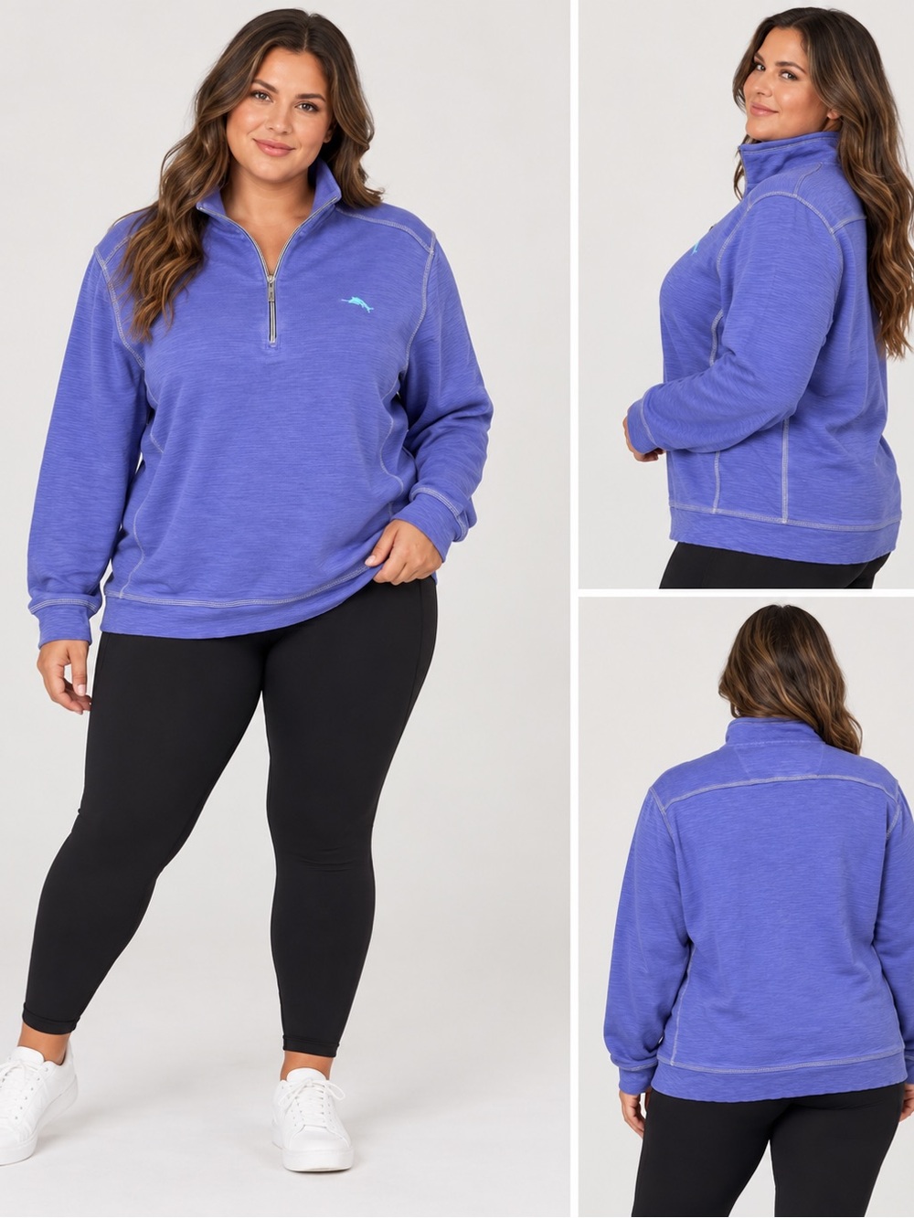 Tommy Bahama Women’s XXL Purple 1/4 Zip Pullover